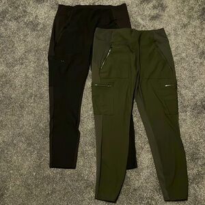 2 pairs Athleta Highland Hybrid Tights, size 18